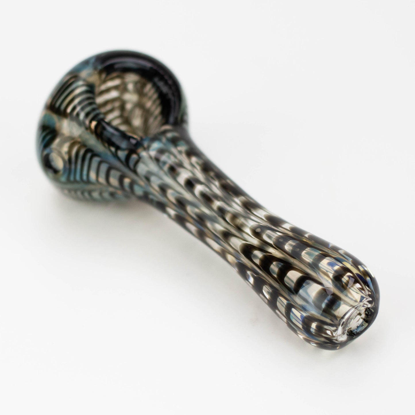 4 inch Iridescent Worked Hand Pipe [GXY021]_6