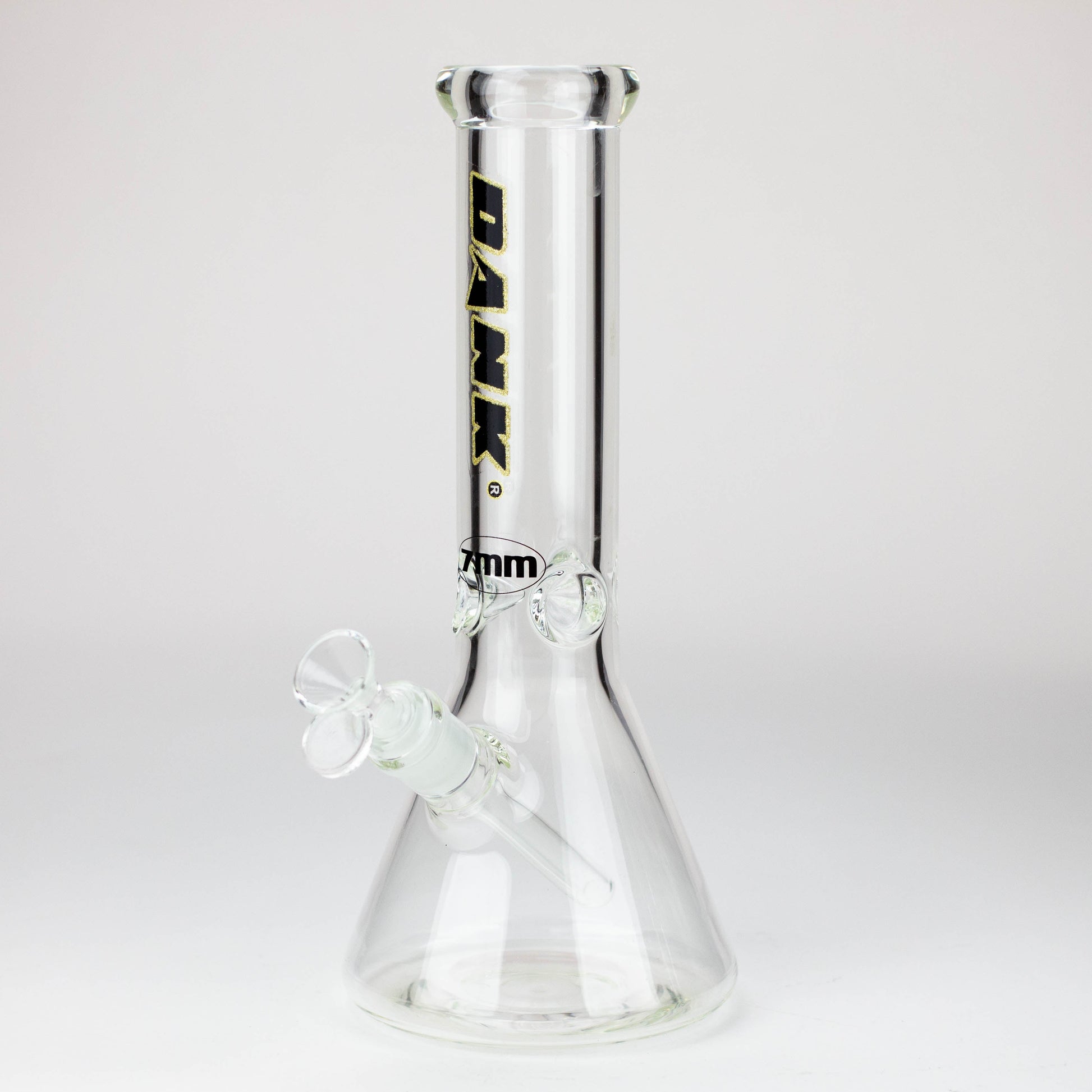 Dank -12" 7mm glass bong with Glitter Logo_2