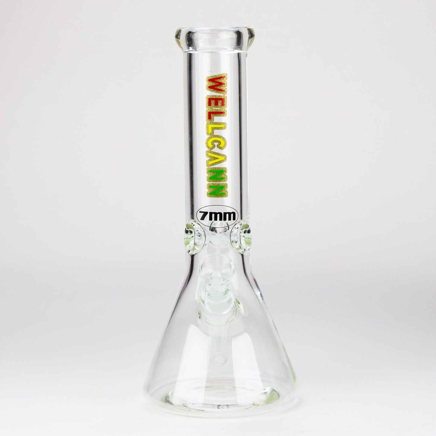 WellCann -12" 7mm glass bong with Glitter Logo_3