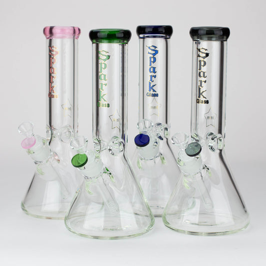 12" SPARK 9 mm glass beaker water bong [GB223]_0