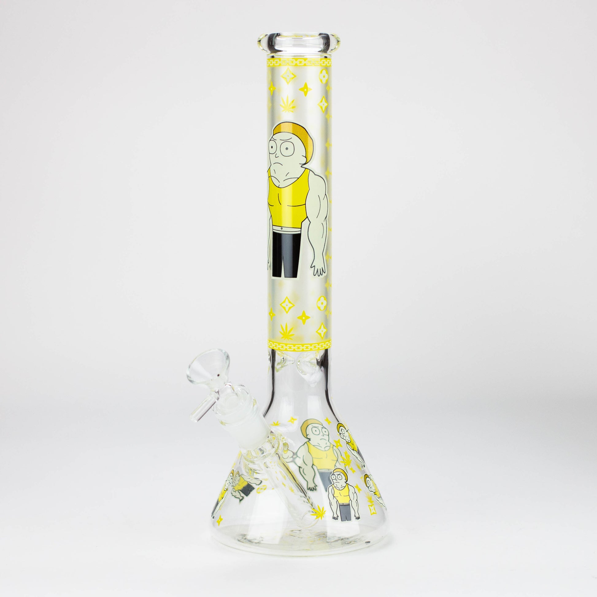 12" Cartoon glass water bong-Glow in the dark [GBT21004]_3