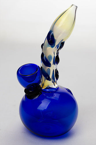 5.5" changing color glass water bong_3